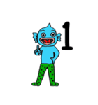 半魚人のぎょっさん 2（個別スタンプ：1）