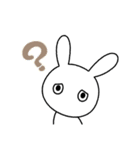 ノーコメントうさぎ（個別スタンプ：6）