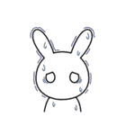 ノーコメントうさぎ（個別スタンプ：7）
