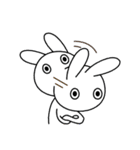 ノーコメントうさぎ（個別スタンプ：8）