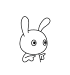 ノーコメントうさぎ（個別スタンプ：17）