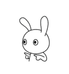 ノーコメントうさぎ（個別スタンプ：18）