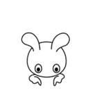 ノーコメントうさぎ（個別スタンプ：20）