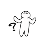 しろいやつの日常（個別スタンプ：4）