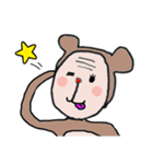 うさぎとサル（個別スタンプ：6）