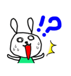 うさぎとサル（個別スタンプ：9）