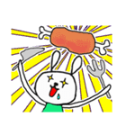 うさぎとサル（個別スタンプ：22）