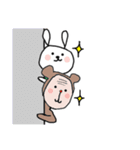 うさぎとサル（個別スタンプ：23）