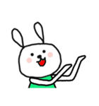 うさぎとサル（個別スタンプ：25）