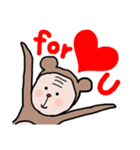 うさぎとサル（個別スタンプ：26）