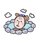 うさぎとサル（個別スタンプ：40）