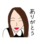 赤色が好きな女の子2（個別スタンプ：9）