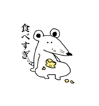 ネズミと猫となにかのスタンプ（個別スタンプ：4）