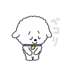 お茶目なビションフリーゼ（個別スタンプ：4）