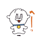 お茶目なビションフリーゼ（個別スタンプ：5）