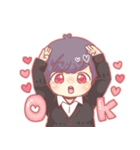 ♥なかよしかっぷる♥（個別スタンプ：9）