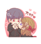 ♥なかよしかっぷる♥（個別スタンプ：14）