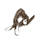cats in crayon4（個別スタンプ：8）