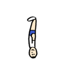 人文字くん アルファベットと数字（個別スタンプ：1）