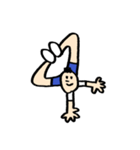 人文字くん アルファベットと数字（個別スタンプ：13）