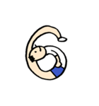 人文字くん アルファベットと数字（個別スタンプ：21）