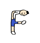 人文字くん アルファベットと数字（個別スタンプ：24）