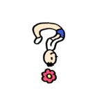 人文字くん アルファベットと数字（個別スタンプ：26）