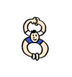 人文字くん アルファベットと数字（個別スタンプ：29）