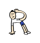 人文字くん アルファベットと数字（個別スタンプ：31）