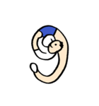 人文字くん アルファベットと数字（個別スタンプ：33）