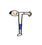 人文字くん アルファベットと数字（個別スタンプ：39）