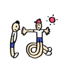 人文字くん 「ら」〜「っ」（個別スタンプ：1）