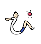 人文字くん 「ら」〜「っ」（個別スタンプ：5）