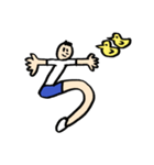 人文字くん 「ら」〜「っ」（個別スタンプ：6）
