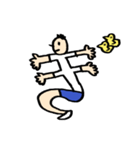 人文字くん 「ら」〜「っ」（個別スタンプ：7）