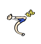 人文字くん 「ら」〜「っ」（個別スタンプ：14）