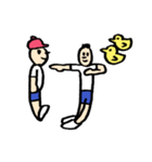 人文字くん 「ら」〜「っ」（個別スタンプ：15）