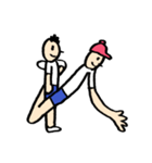 人文字くん 「ら」〜「っ」（個別スタンプ：16）