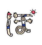 人文字くん 「ら」〜「っ」（個別スタンプ：17）