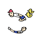 人文字くん 「ら」〜「っ」（個別スタンプ：19）