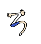 人文字くん 「ら」〜「っ」（個別スタンプ：20）