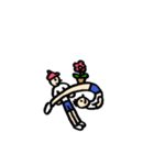 人文字くん 「ら」〜「っ」（個別スタンプ：21）