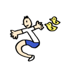 人文字くん 「ら」〜「っ」（個別スタンプ：23）