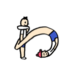 人文字くん 「ら」〜「っ」（個別スタンプ：24）