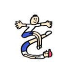 人文字くん 「ら」〜「っ」（個別スタンプ：28）
