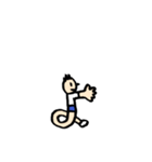 人文字くん 「ら」〜「っ」（個別スタンプ：29）