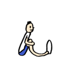 人文字くん 「ら」〜「っ」（個別スタンプ：32）