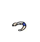 人文字くん 「ら」〜「っ」（個別スタンプ：33）