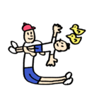 人文字くん 「ら」〜「っ」（個別スタンプ：35）