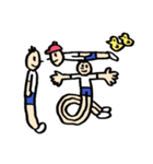 人文字くん 「ら」〜「っ」（個別スタンプ：38）